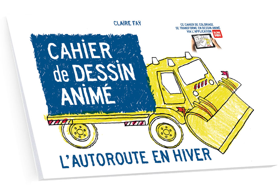 Cahier de Dessin Animé - L'Autoroute en Hiver _ Vinci Autoroutes